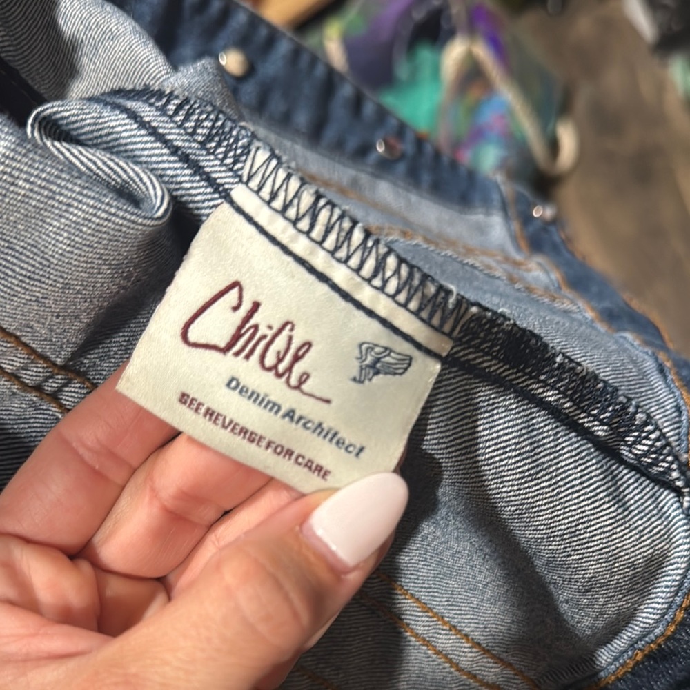 Francesca’s Women's Denim and Black faux leather  Jacket - Picture 8 of 9